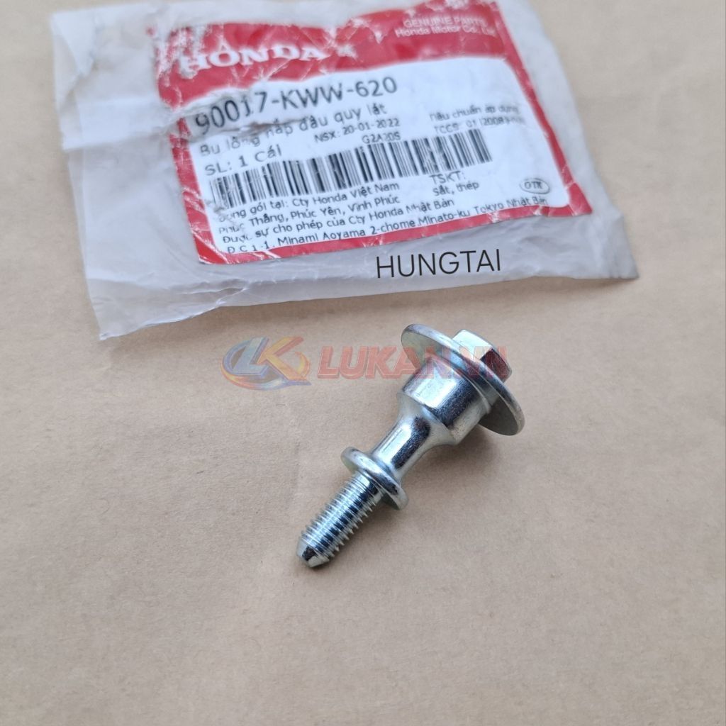 Ốc, bu lông nắp đầu bò quylat WAVE S110, RSX, BLADE, A110... zin 90017-KWW-740, 90017-KWW-620 - Ảnh 2