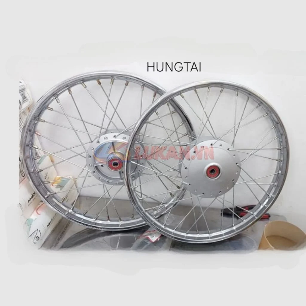 Bộ bánh căm niềng thắng đùm, vành WAVE S110, RSX, BLADE, ALPHA 110.... zin Honda - Ảnh 2