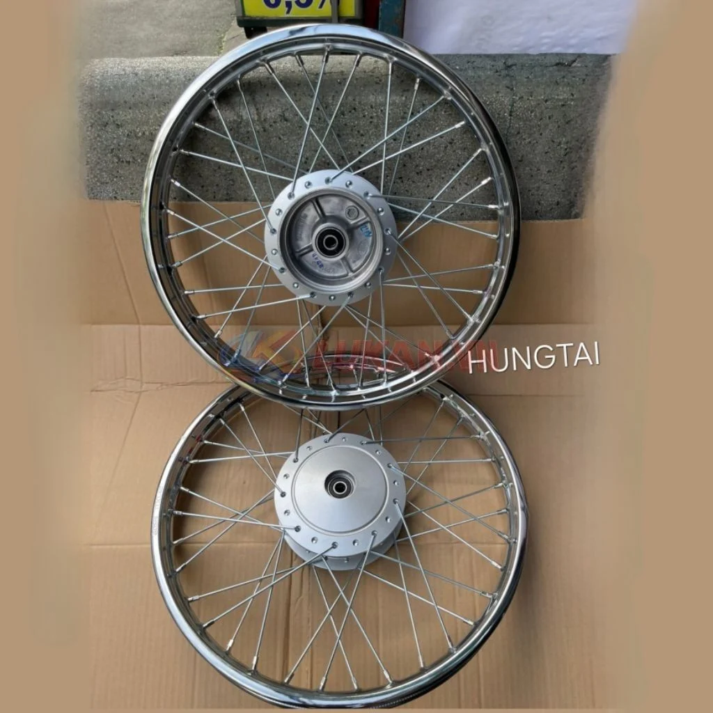 Bộ bánh căm niềng thắng đùm, vành WAVE S110, RSX, BLADE, ALPHA 110.... zin Honda - Ảnh 3