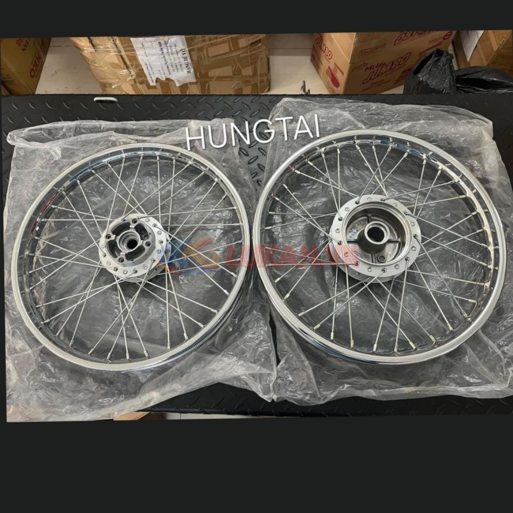 Bộ bánh căm đùm niềng đĩa WAVE S110, RSX, FUTURE 125... zin