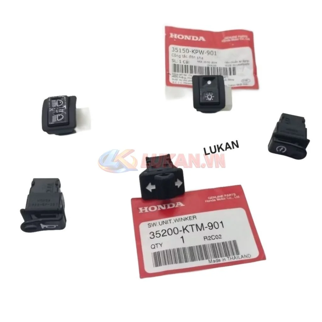 Bộ 5 nút công tắc điện xe DREAM Lùn 99, FUTURE 2 125... zin Honda 35200-KTM-901