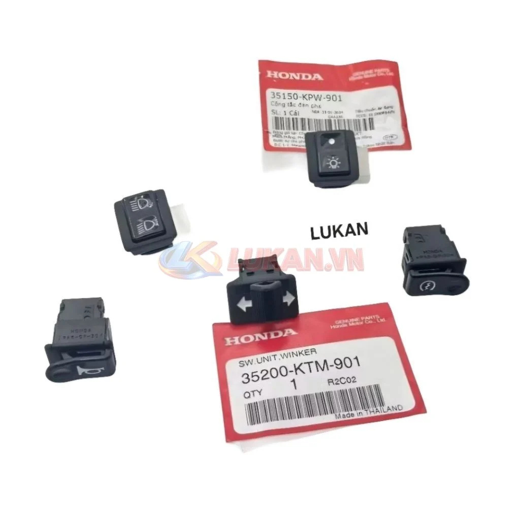 Bộ 5 nút công tắc điện xe DREAM Lùn 99, FUTURE 2 125... zin Honda 35200-KTM-901 - Ảnh 2