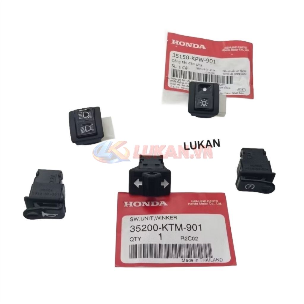 Bộ 5 nút công tắc điện xe DREAM Lùn 99, FUTURE 2 125... zin Honda 35200-KTM-901 - Ảnh 3