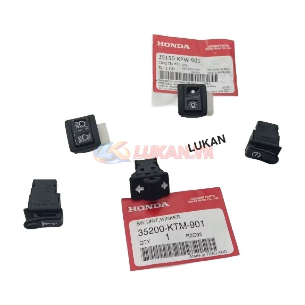 Bộ 5 nút công tắc điện xe DREAM Lùn 99, FUTURE 2 125... zin Honda 35200-KTM-901 - Ảnh 4