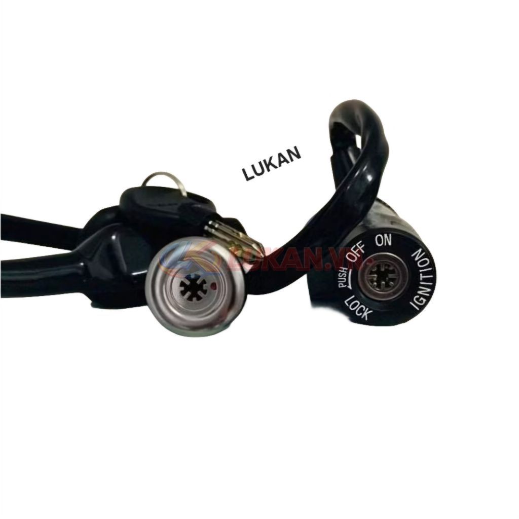 Bộ ổ khóa, công tắc điện 8 cạnh xe DREAM Lùn chống đoản - Ảnh 2