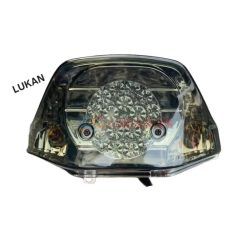 Cụm đuôi đèn hậu led, stop xe DREAM đen khói EX5 malay