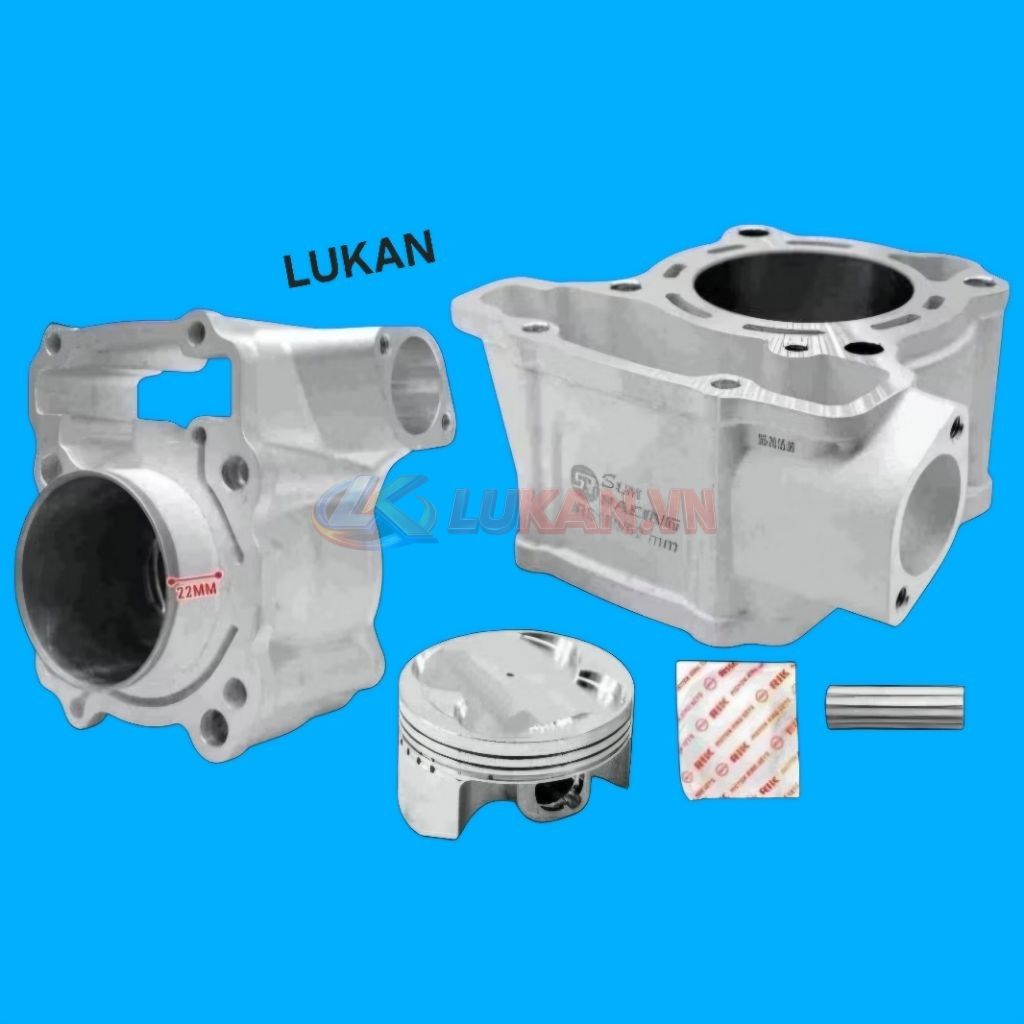 Lòng kiếng, hơi xi lanh 62mm xe WINNER, SONIC 150... luôn piston - Ảnh 3