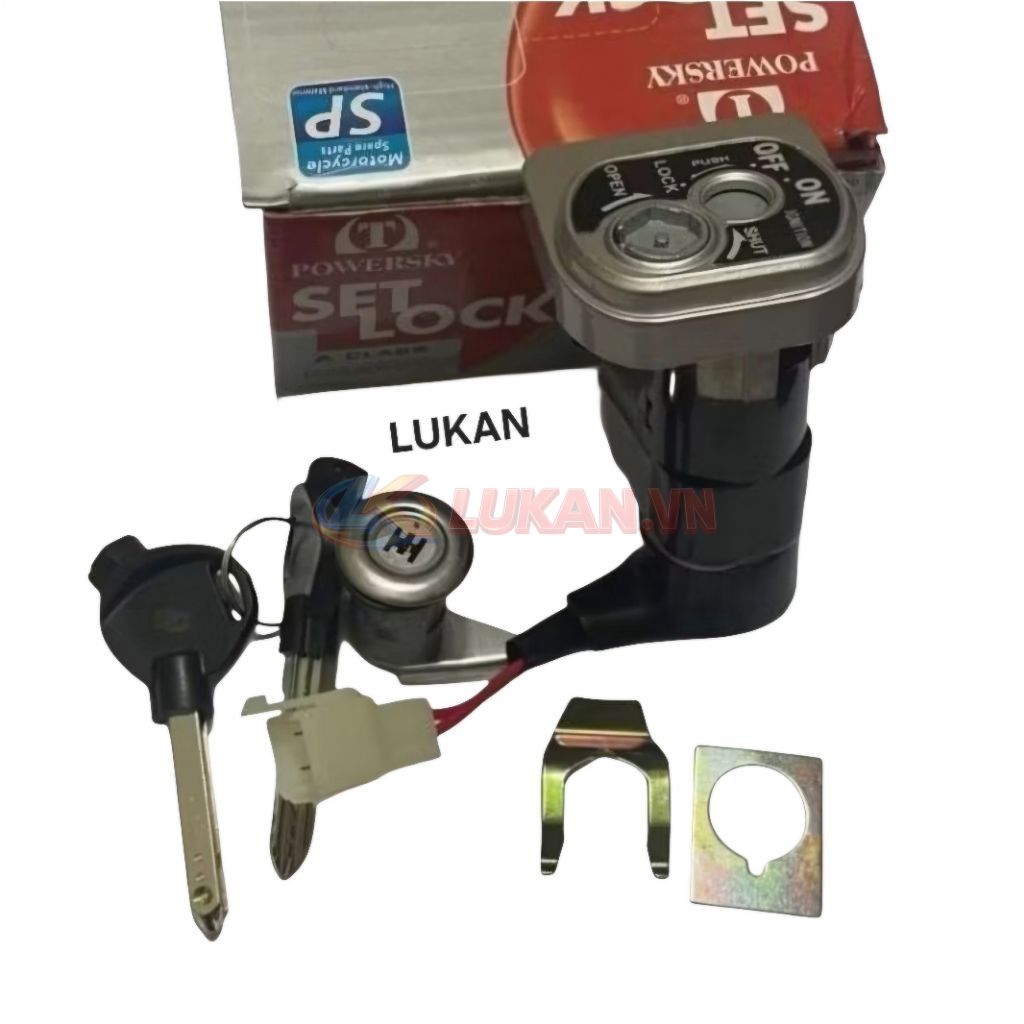 Bộ ổ khóa, công tắc điện 6 cạnh xe WAVE RSX 110... chống đoản - Ảnh 3