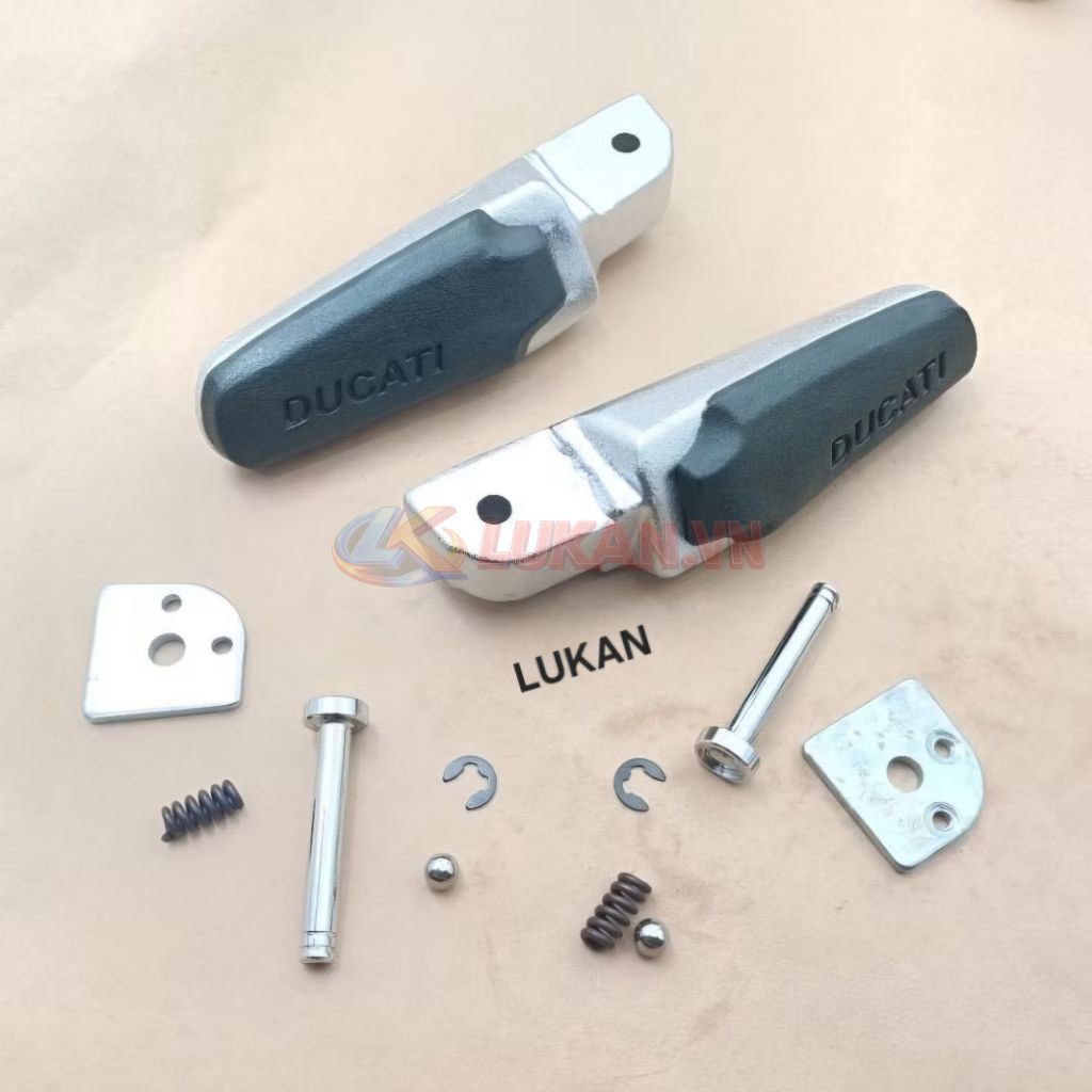 Cặp cao su gác chân nhôm sau Ducati xe DREAM, WAVE, FUTURE.... - Ảnh 4