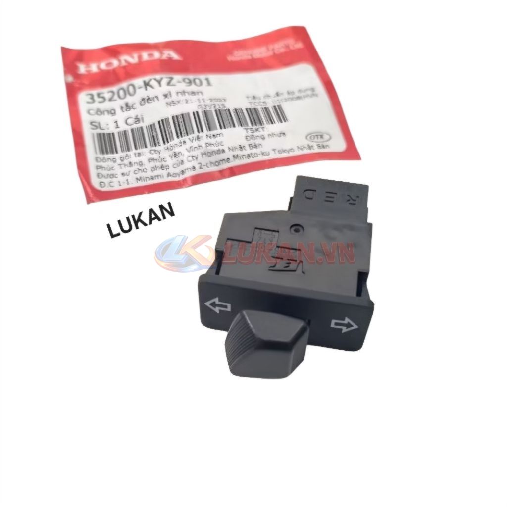 Nút công tắc đèn xi nhan xe WAVE S110, RSX, FUTURE 125.... zin 35200-KYZ-901 - Ảnh 3