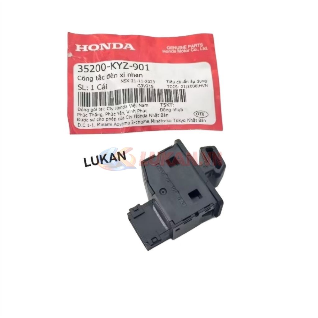 Nút công tắc đèn xi nhan xe WAVE S110, RSX, FUTURE 125.... zin 35200-KYZ-901 - Ảnh 4