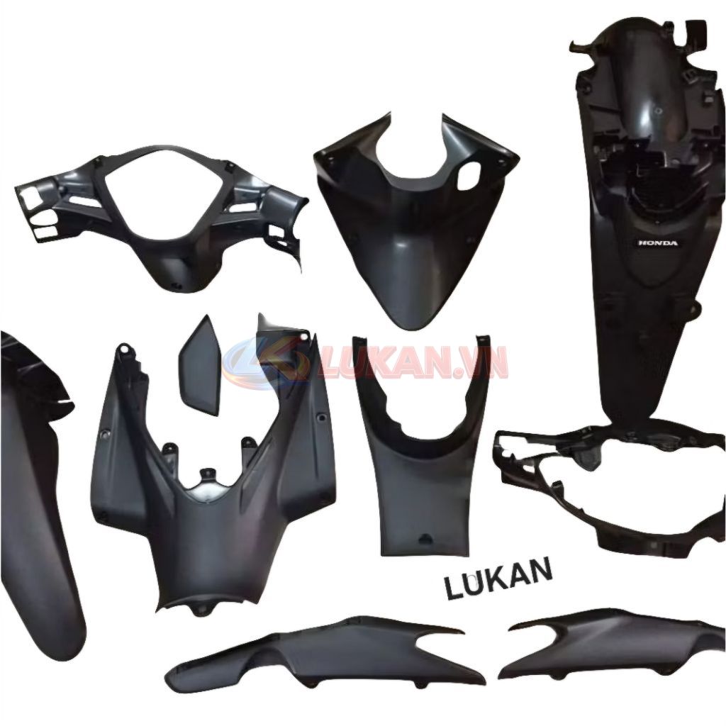 Bộ nhựa nhám đen, áo xe WAVE S110, RSX... zin chính hãng - Ảnh 2