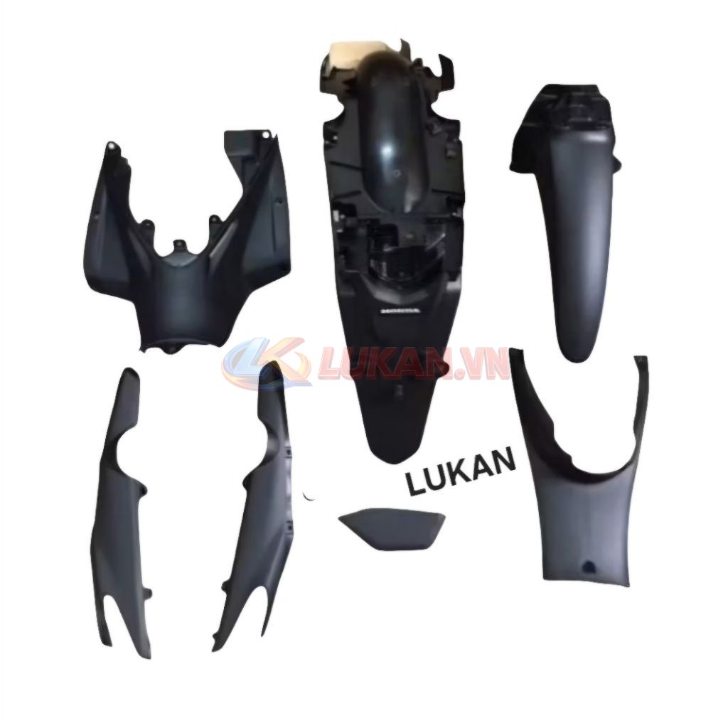 Bộ nhựa nhám đen, áo xe WAVE S110, RSX... zin chính hãng - Ảnh 3