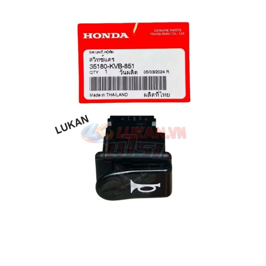 Nút công tắc kèn, còi WAVE A, ALPHA, RS, S100, RSX... zin 35180-KVB-851, 35180-KTM-971 - Ảnh 5