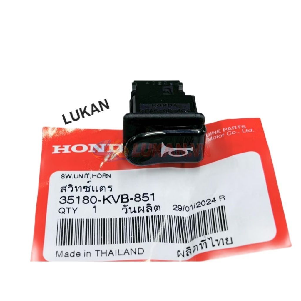 Nút công tắc kèn, còi WAVE A, ALPHA, RS, S100, RSX... zin 35180-KVB-851, 35180-KTM-971 - Ảnh 6