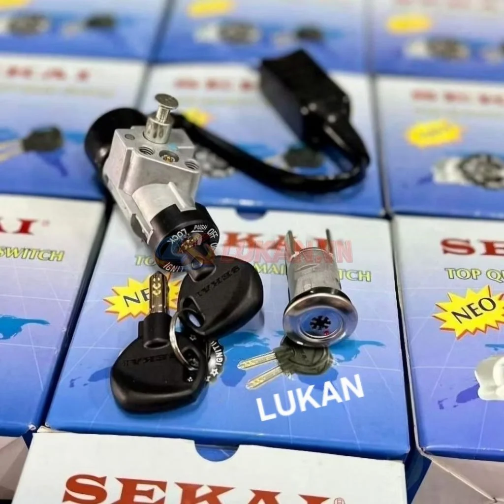Bộ ổ khóa, công tắc điện 8 cạnh xe DREAM chống đoản - Ảnh 4