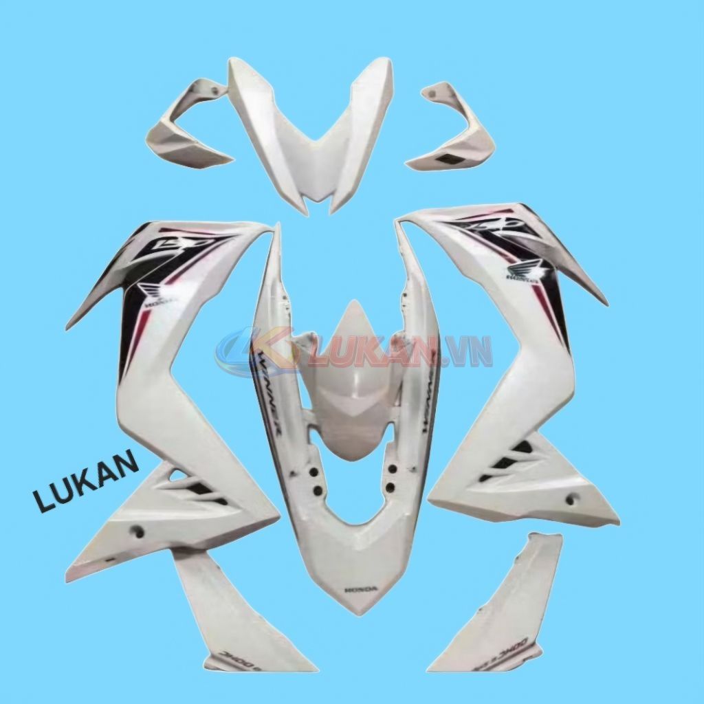 Bộ nhựa dàn áo xe WINNER V1 150 Trắng zin chính hãng - Ảnh 3