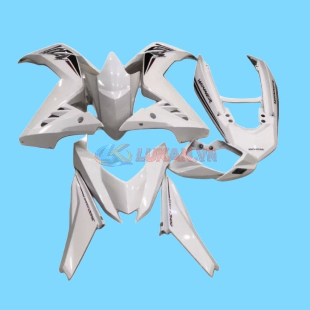 Bộ nhựa dàn áo xe WINNER V1 150 Trắng zin chính hãng - Ảnh 6
