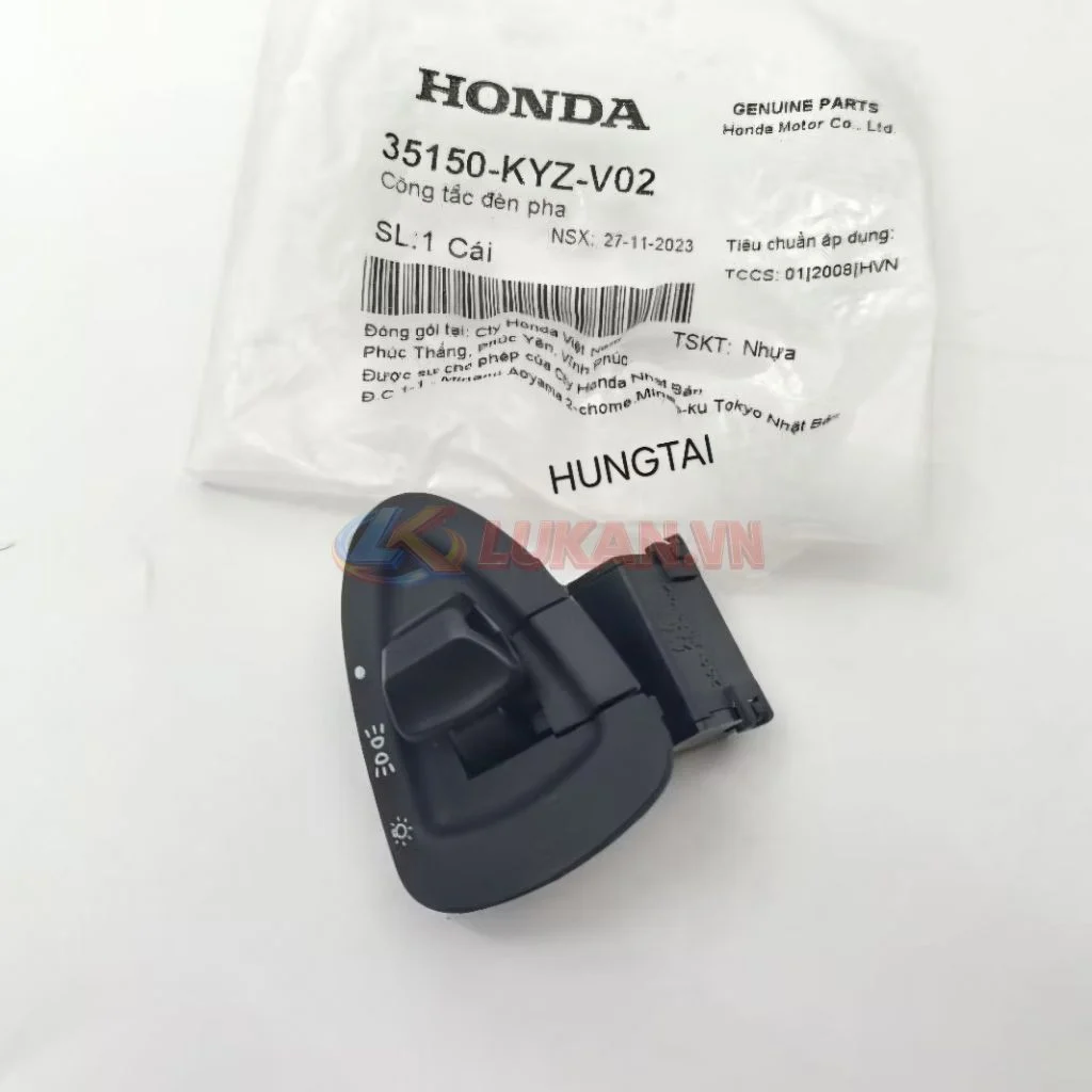 Nút công tắc đèn pha WAVE S110, RSX, BLADE, FUTURE 125... zin 35160-KYZ-V20 - Ảnh 3
