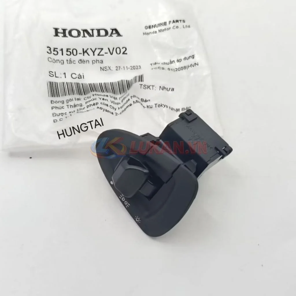 Nút công tắc đèn pha WAVE S110, RSX, BLADE, FUTURE 125... zin 35160-KYZ-V20 - Ảnh 4