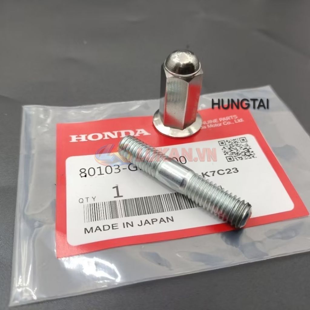 Ốc bầu dài, tán mũ 8mm cổ pô WAVE S110, RSX, FUTURE 125, WINNER.... - Ảnh 3