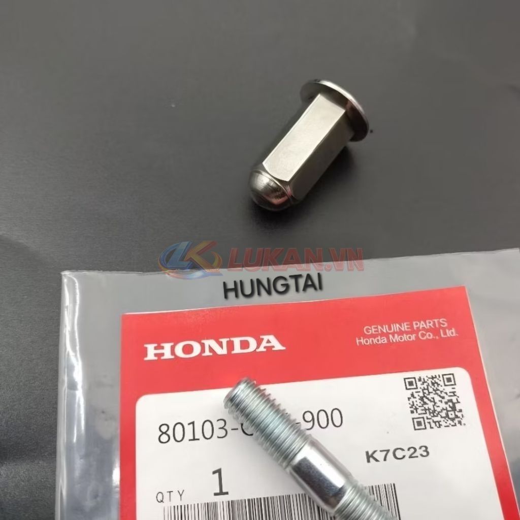 Ốc bầu dài, tán mũ 8mm cổ pô WAVE S110, RSX, FUTURE 125, WINNER.... - Ảnh 2