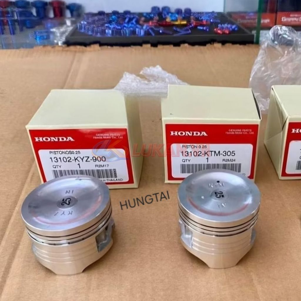 Bộ piston bạc, xéc măng xe FUTURE MẬP, LED, WAVE 125... zin 13012-KYZ-900, 14042-K73-T30 - Ảnh 4