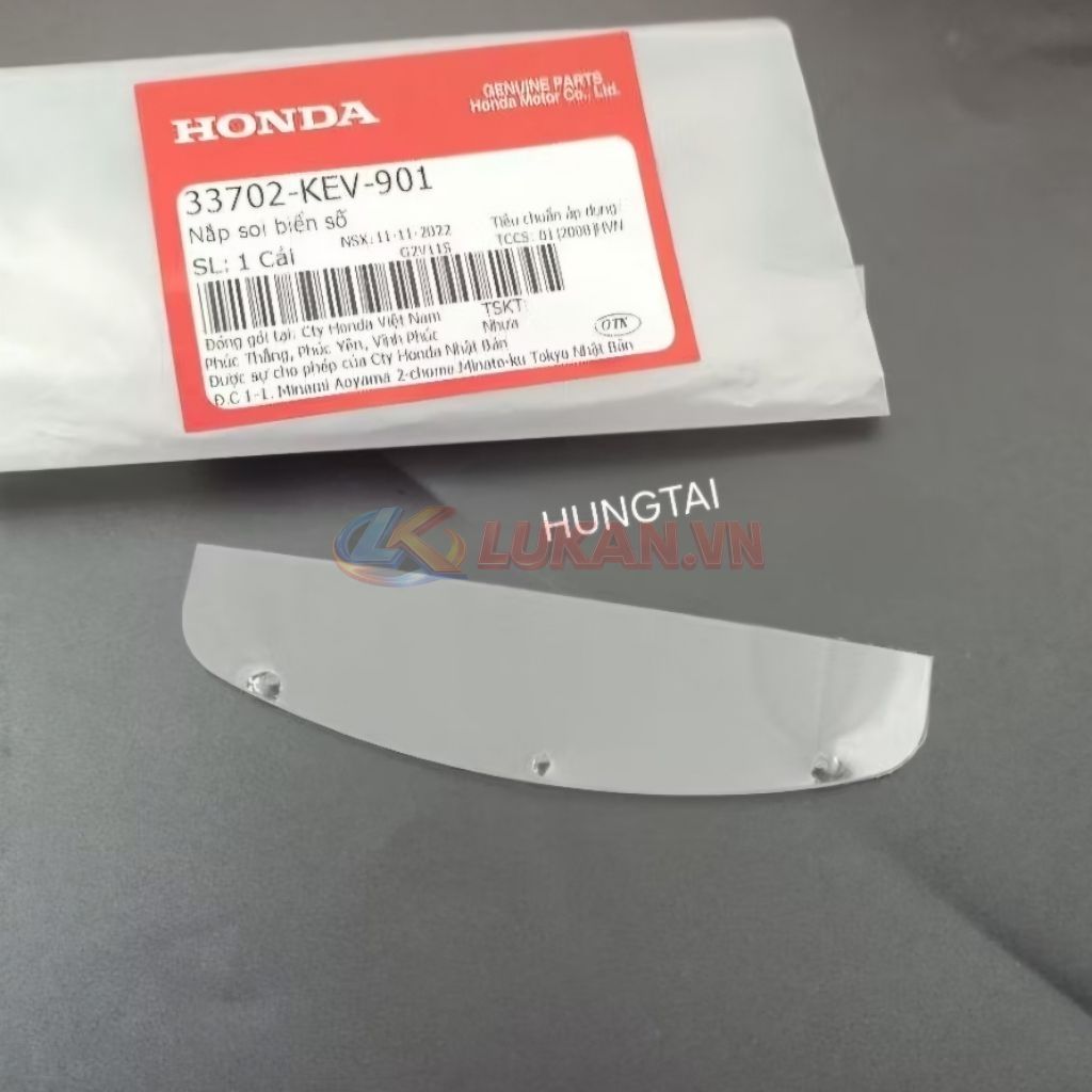 Nắp soi biển số, đèn hậu xe WAVE Thái, ALPHA, ZX... zin Honda 33702-KEV-901 - Ảnh 2