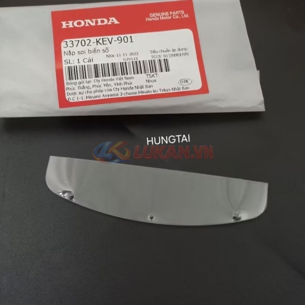 Nắp soi biển số, đèn hậu xe WAVE Thái, ALPHA, ZX... zin Honda 33702-KEV-901 - Ảnh 4