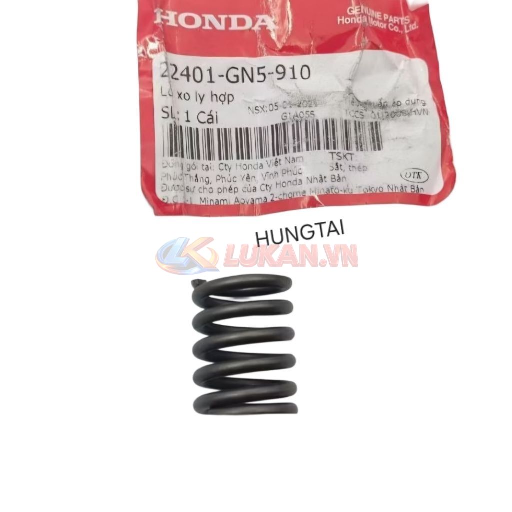 Lò xo nồi côn, ly hợp xe DREAM, WAVE... zin chính hãng 22401-GN5-910 - Ảnh 2