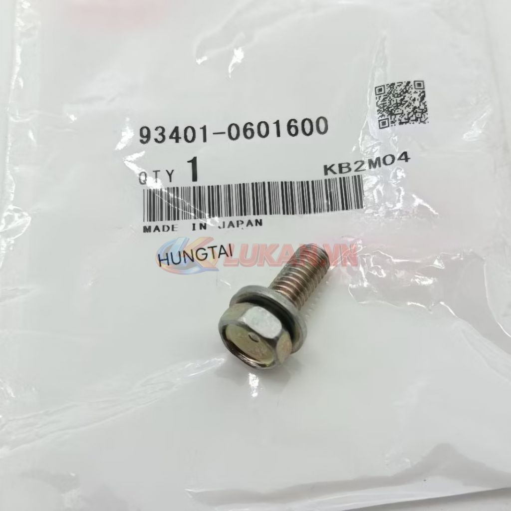 Ốc, bu lông bắt thùng bình xăng xe DREAM zin Honda Japan 93401-0601600