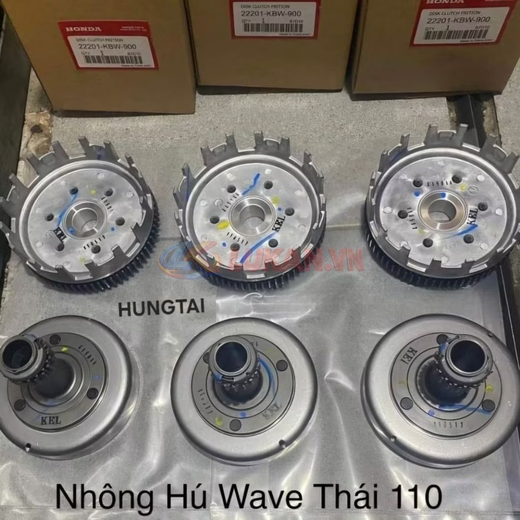 Cặp nhông hú, nồi côn xe WAVE Thái 110, FUTURE 1... zin Honda - Ảnh 4