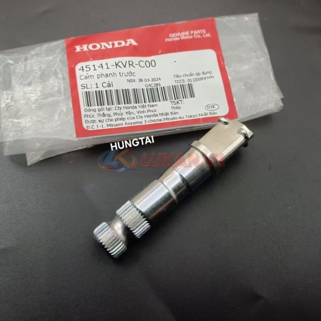 Trục cốt cam má phanh xe WAVE S110, RSX, ALPHA 110... zin 45141-KVR-C00 - Ảnh 4