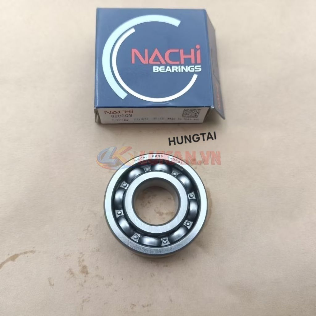 Vòng bi, bạc đạn cốt nhông số DREAM, WAVE, FUTURE... NACHI 6203 - Ảnh 2