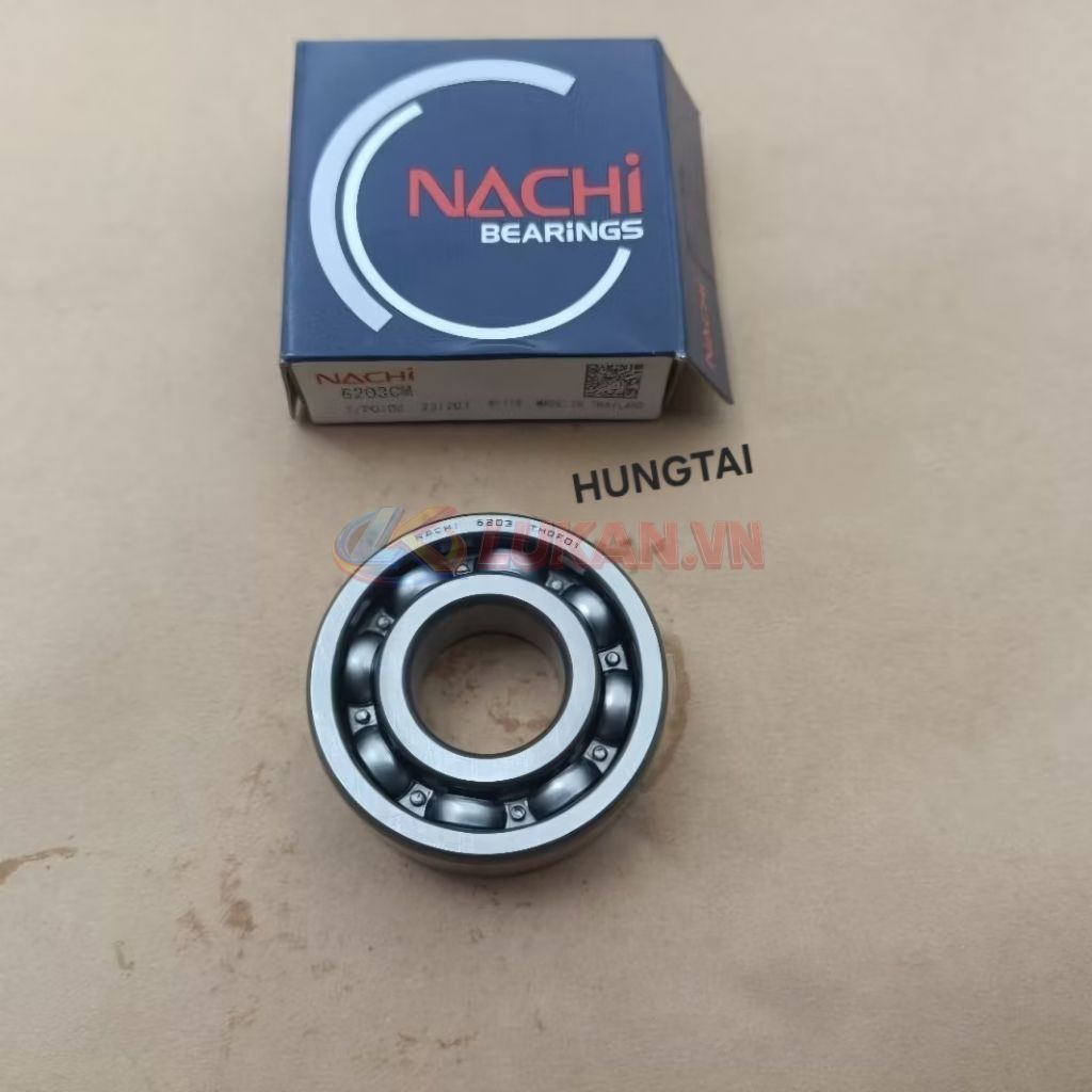 Vòng bi, bạc đạn cốt nhông số DREAM, WAVE, FUTURE... NACHI 6203 - Ảnh 3