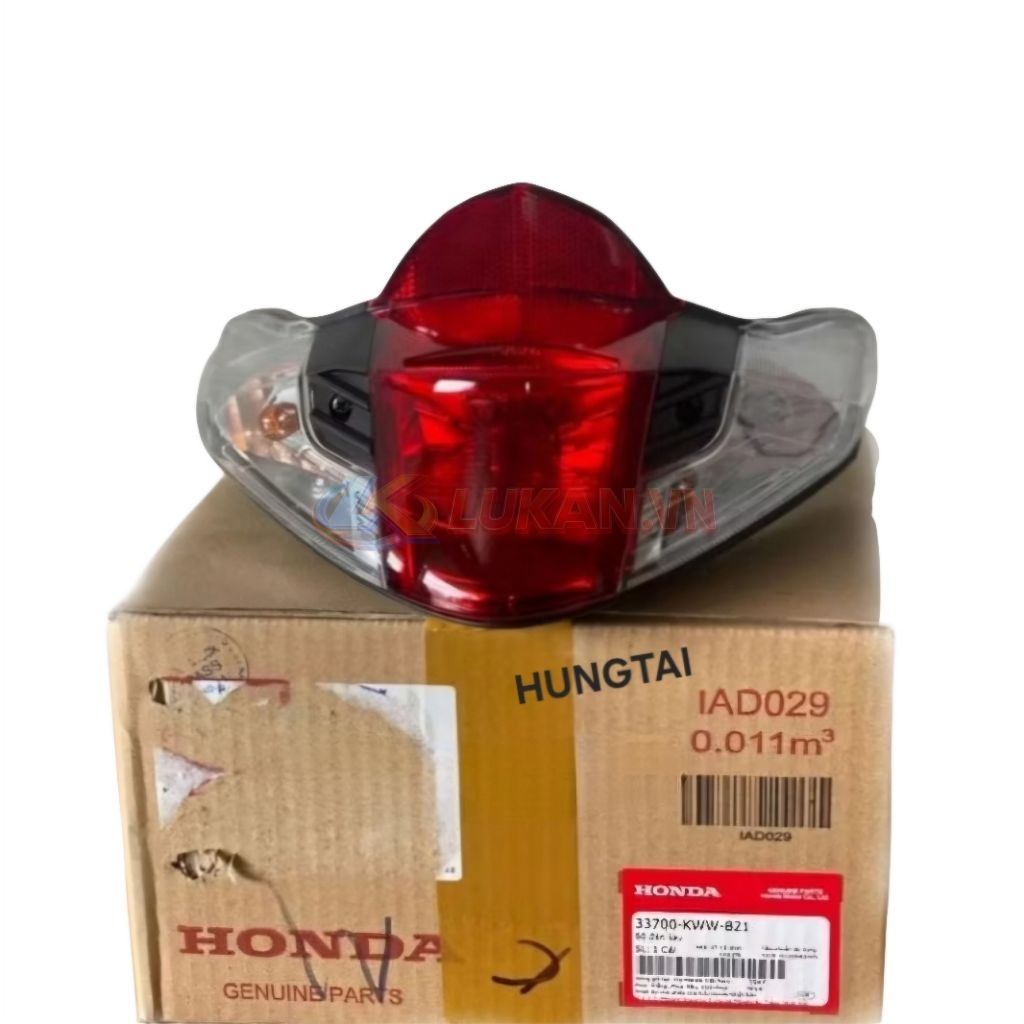 Cụm đuôi đèn hậu, lái stop xe WAVE S110, RS, RSX.... zin chính hãng 33700-KWW-B21