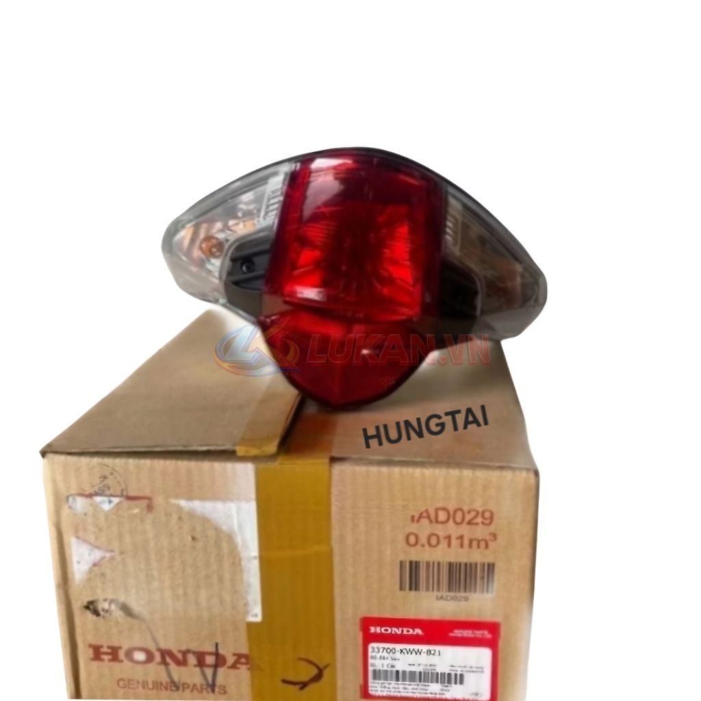 Cụm đuôi đèn hậu, lái stop xe WAVE S110, RS, RSX.... zin chính hãng 33700-KWW-B21 - Ảnh 5