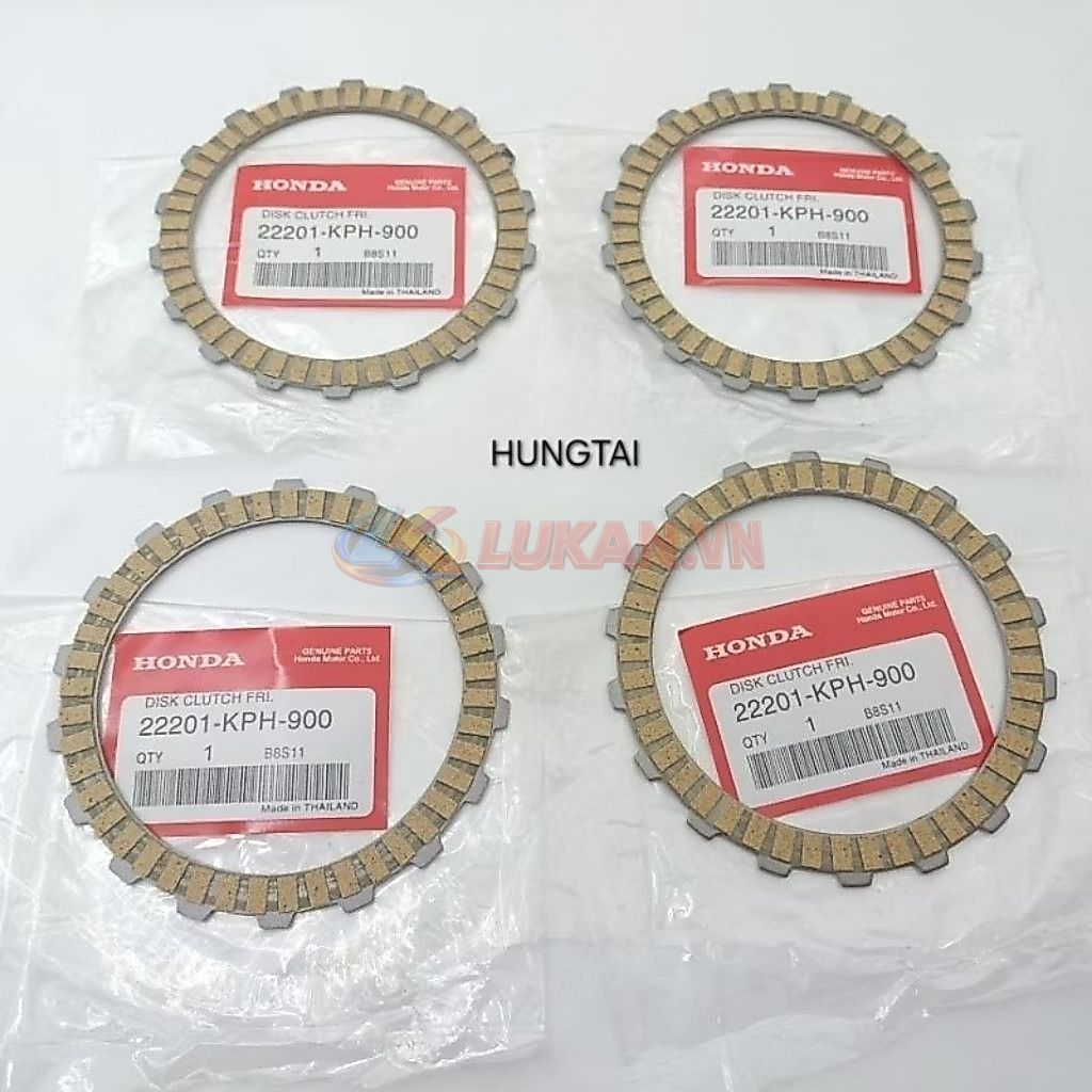 Bộ 4 lá bố nồi côn, ly hợp xe FUTURE 2, NEO, X, WAVE 125... zin Honda thái 22201-KPH-900