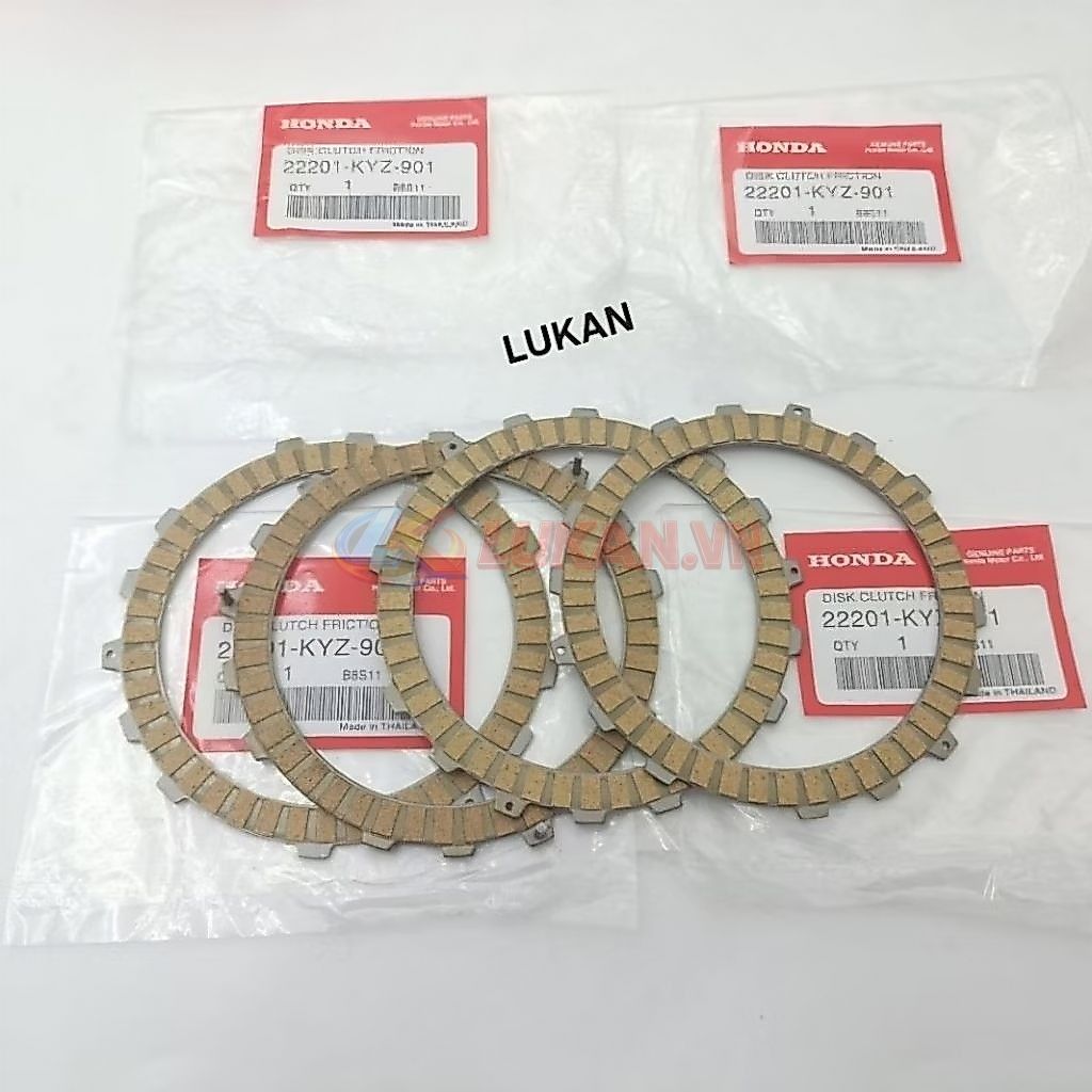 Bộ 4 lá bố nồi côn, ly hợp xe FUTURE MẬP, LED, WAVE 125... zin Honda 22201-KYZ-901 - Ảnh 2