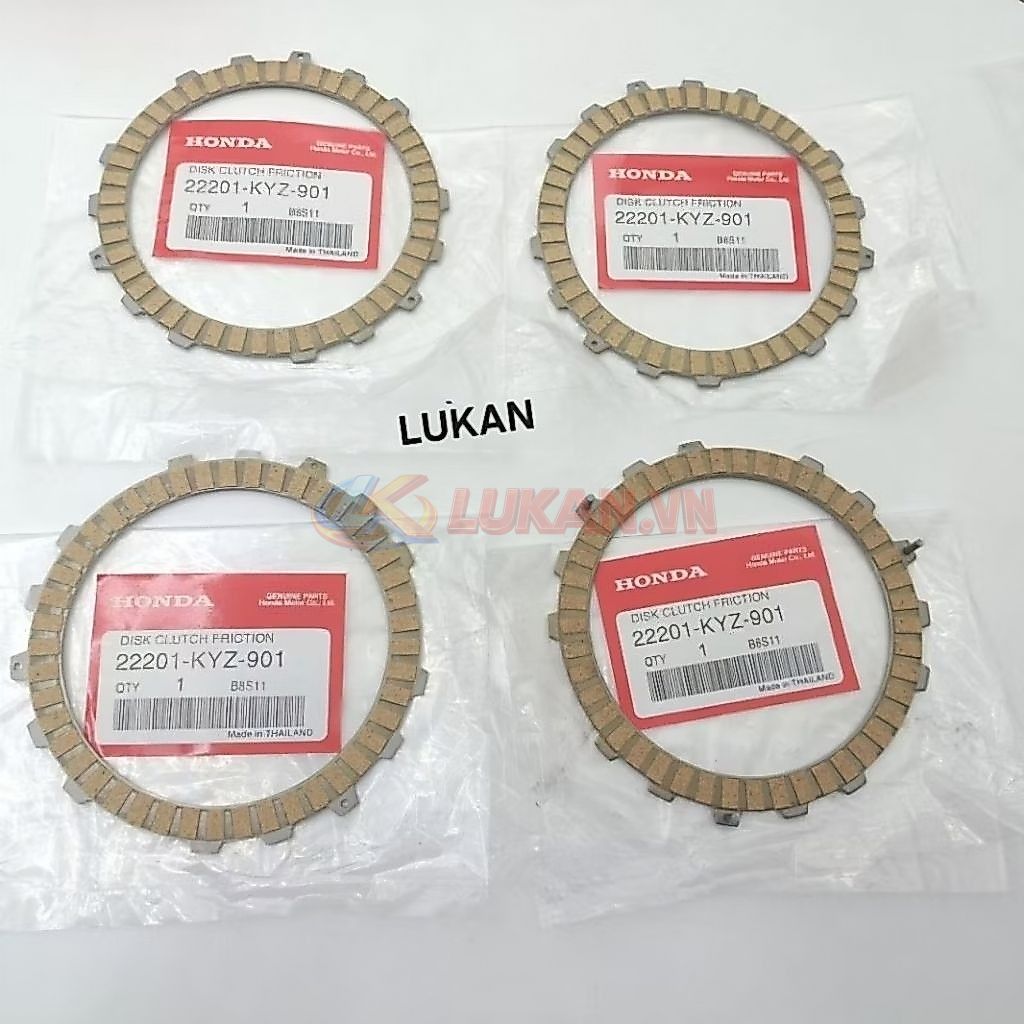 Bộ 4 lá bố nồi côn, ly hợp xe FUTURE MẬP, LED, WAVE 125... zin Honda 22201-KYZ-901 - Ảnh 3