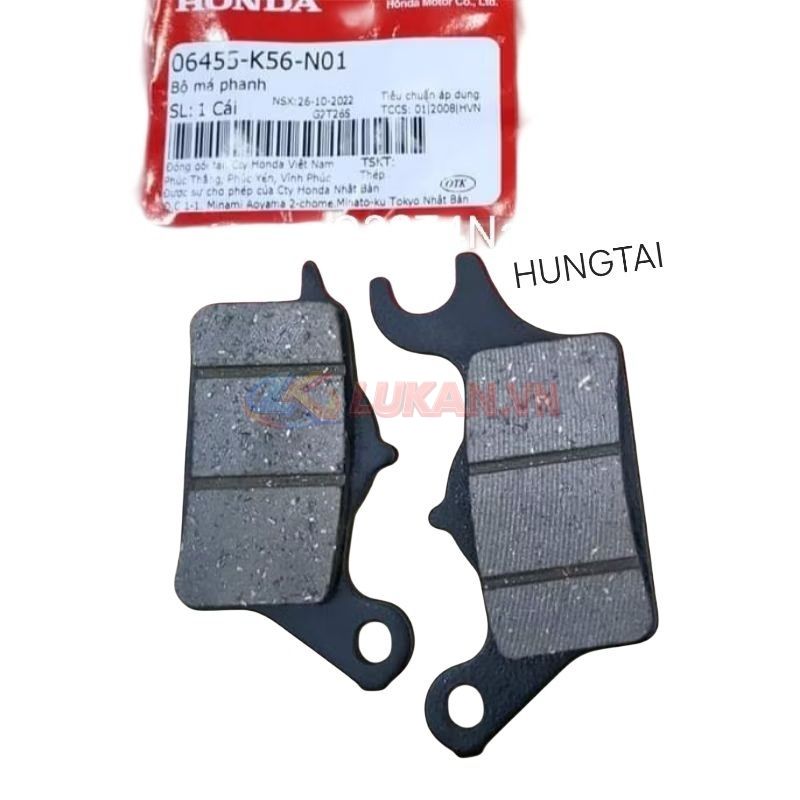 thắng, má phanh đĩa Bố trước WAVE S110, RSX, FUTURE 125, WINNER... zin 06455-K56-N01 - Ảnh 3