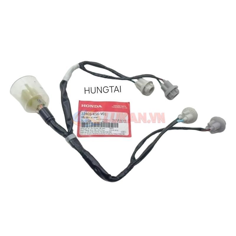 Dây điện, giắc cắm đuôi đèn xi nhan, demi xe WINNER 150 zin 33405-K56-V01