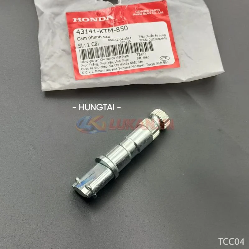 Trục cốt cam má phanh sau xe FUTURE 2, NEO, X 125.... zin 43141-KTM-850 - Ảnh 4