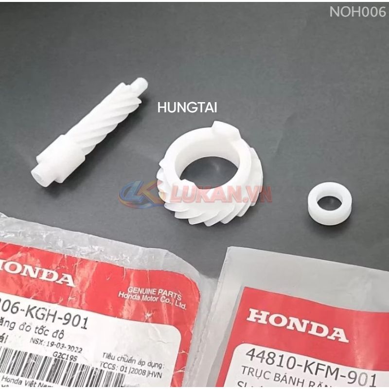 Bánh răng, lõi nhông công tơ mét WAVE RS, S100, FUTURE 2, NEO... zin 44806-KGH-901,44810-KFM-901
