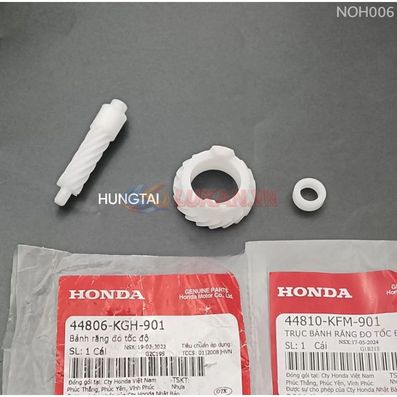 Bánh răng, lõi nhông công tơ mét WAVE RS, S100, FUTURE 2, NEO... zin 44806-KGH-901,44810-KFM-901 - Ảnh 2