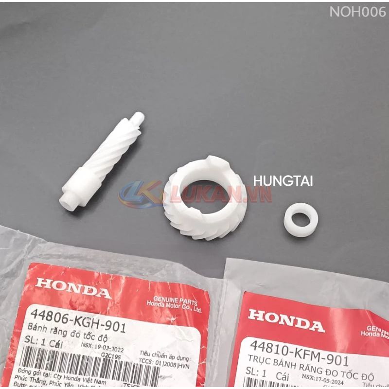 Bánh răng, lõi nhông công tơ mét WAVE RS, S100, FUTURE 2, NEO... zin 44806-KGH-901,44810-KFM-901 - Ảnh 3
