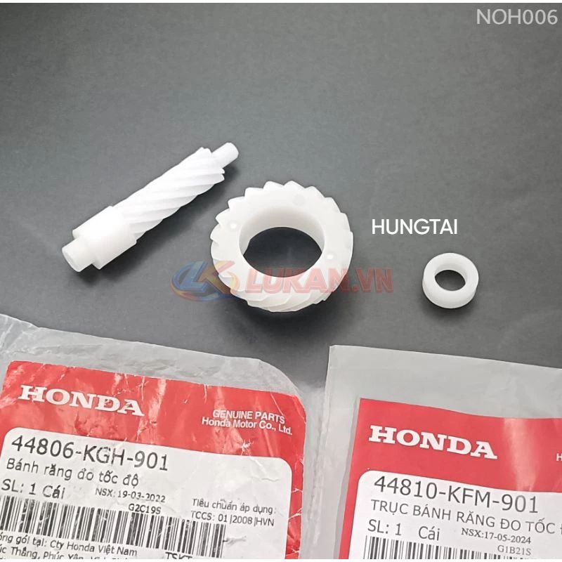 Bánh răng, lõi nhông công tơ mét WAVE RS, S100, FUTURE 2, NEO... zin 44806-KGH-901,44810-KFM-901 - Ảnh 4