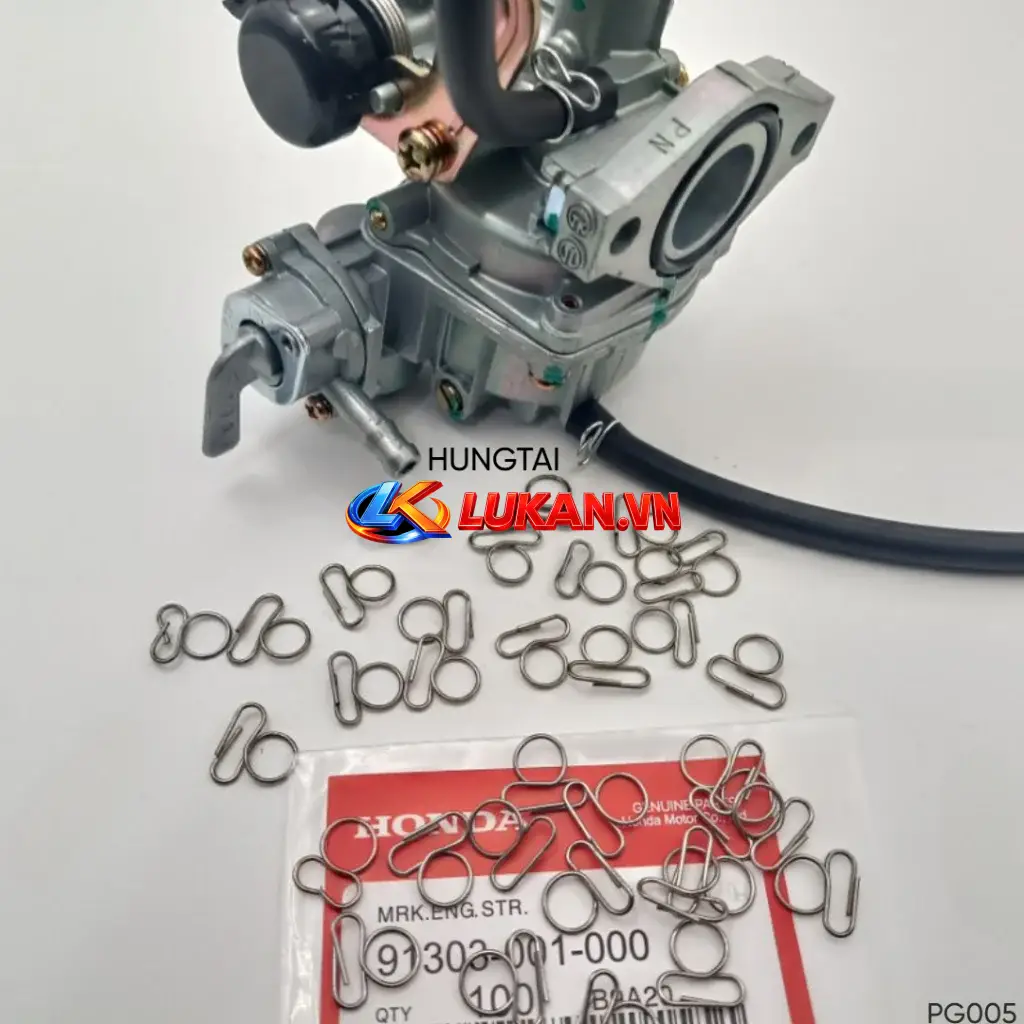2 kẹp, phe gài ống xăng dư, thông hơi xe DREAM, WAVE, FUTURE... 95002-02079 - Ảnh 4