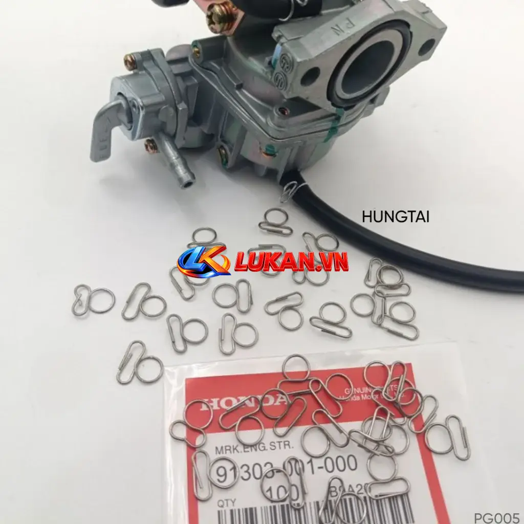 2 kẹp, phe gài ống xăng dư, thông hơi xe DREAM, WAVE, FUTURE... 95002-02079 - Ảnh 3