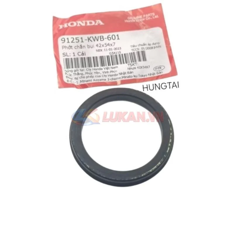 Cao su, phốt chắn bụi má phanh WAVE S110, RSX, BLADE, A110... zin 42x54x7 91251-KWB-601 - Ảnh 2